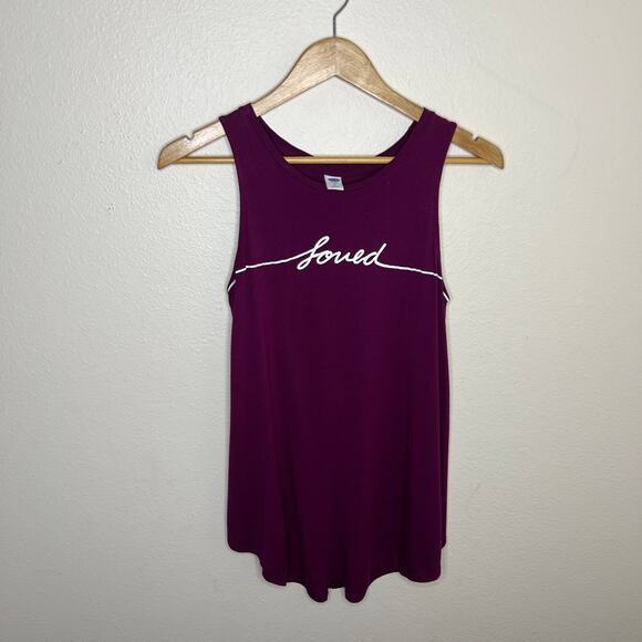 Old Navy Fuchsia Loved Tank Small - Picture 1 of 9